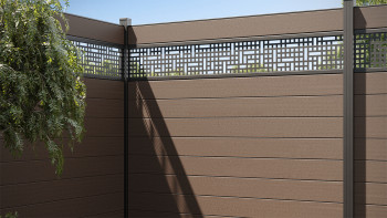 planeo Gardence Strong - BPC-Gartenzaun Quadratisch Terra