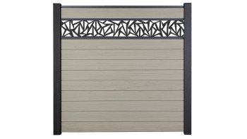planeo Gardence Strong - BPC-Steckzaun Triangle Bi-Color Sand 180 x 180 cm