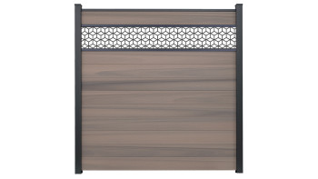 planeo Gardence Strong - BPC-Steckzaun Cube Bi-Color co-ex 180 x 180 cm