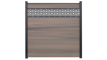 planeo Gardence Strong - BPC-Steckzaun Abstract Bi-Color co-ex 180 x 180 cm