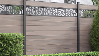 planeo Gardence Strong - BPC-Gartenzaun Quadratisch Bi-Color co-ex