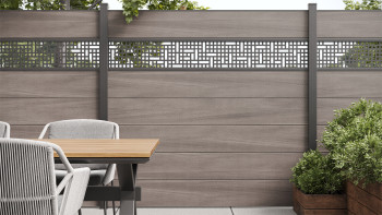 planeo Gardence Strong XL - BPC-Gartenzaun Bi-Color co-ex