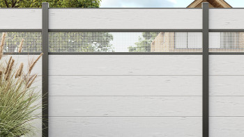 planeo Gardence Strong XL - BPC-Gartenzaun Standard BiColor Sand