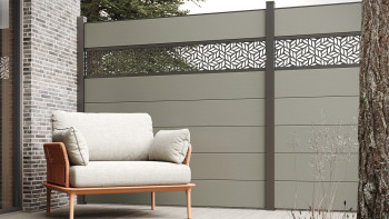 planeo Gardence Strong XL - BPC-Gartenzaun Grau