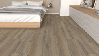 planeo Designboden zum Klicken - Eco Home&Health Rustic Oak Grey | Trittschalldämmung integr. (LO-EK-04)