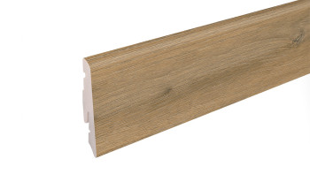 planeo Sockelleiste SolutionX 2in1 - 2400 x 14 x 58 mm Eiche Hellbraun (SL0008)