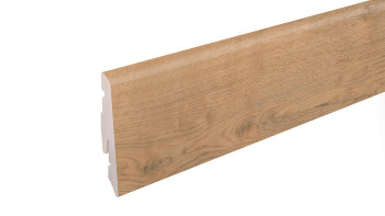 planeo Sockelleiste SolutionX 2in1 - 2400 x 14 x 58 mm Eiche Goldbraun (SL0077)
