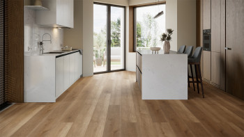 planeo Rigid Klick Vinyl - ObjektPRO Eiche Elegance 1,83m lange XL Diele | Trittschalldämmung integr. (SP183-42)
