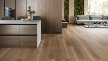 planeo Rigid Klick Vinyl - ObjektPRO Eiche Elegance 1,83m lange XL Diele | Trittschalldämmung integr. (SP183-42)