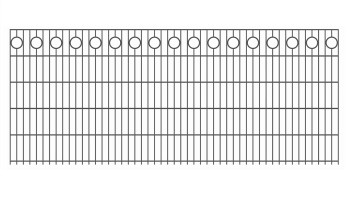 planeo Doppelstab Schmuckzaun Halo 6/6/6 RAL 7016 Anthrazit