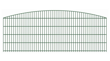 planeo Doppelstab Schmuckzaun Bow 6/6/6 RAL 6005 Moosgrün