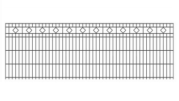 planeo Doppelstab Schmuckzaun Karree 6/6/6 RAL 7016 Anthrazit