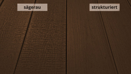 planeo TitanWood - Massivdiele Holzstruktur dunkelbraun