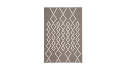 planeo Teppich - Lina 400 Taupe / Elfenbein  