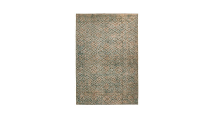 planeo Teppich - Antique 125 Blau / Gold / Khaki 
