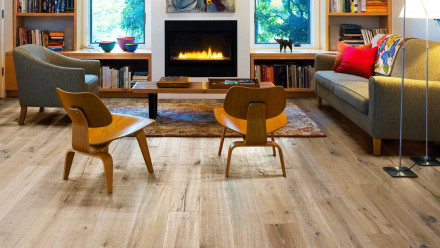Kährs Parkett Artisan - Eiche Linen Landhausdiele Naturgeölt Riverstone-handgearbeitet