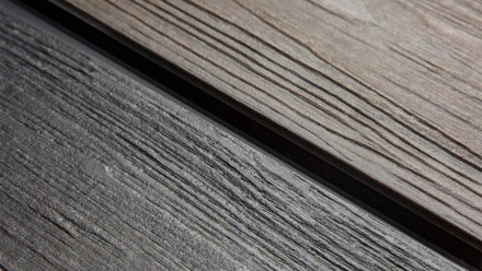 planeo CoEx-Line BPC-Massivdiele Walnuss/Schwarzbraun - Holzstruktur