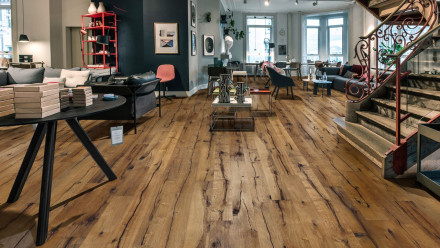 Kährs Parkett Da Capo - Eiche Maggiore Landhausdiele handgehobelt Altholzdesign