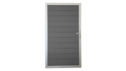 planeo Solid - Universaltor Steingrau co-ex mit Alurahmen