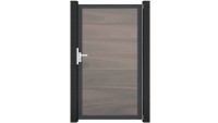 planeo Solid Grande - Universaltor Bi-Color co-ex mit Anthrazit Alurahmen 180x150x4cm