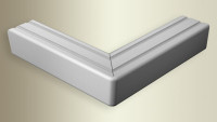 planeo Fertigwinkel gebogen 90° Silber 30 x 30 cm