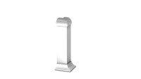 Prinz Außenecke für Aluminium-Sockelleiste / Fußleiste - 13x60 mm