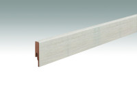 MEISTER Sockelleisten Fußleisten Eiche arcticweiß 6995 - 2380 x 60 x 16 mm