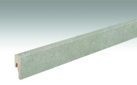 MEISTER Sockelleisten Fußleisten Beton 7321 - 2380 x 50 x 18 mm