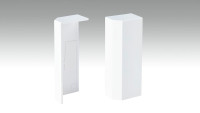 Endkappe selbstklebend für Fußleiste F100202M Modern Weiß 18 x 80 mm