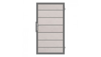 planeo Solid Grande - Premium Universaltor Bi-Color Weiß mit Anthrazit-Alurahmen