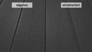 planeo TitanWood - Massivdiele Holzstruktur dunkelgrau