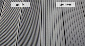 planeo TitanWood - Massivdiele grau gerillt/genutet