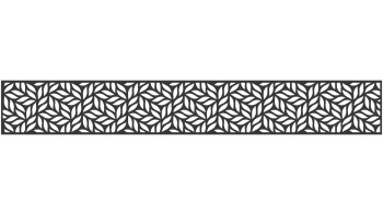 planeo Gardence - Designeinsatz Leafs 179,5x25,5x0,15 cm
