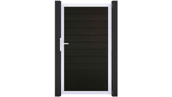 planeo Gardence Strong - BPC-Universaltor Schwarz co-ex mit Anthrazit Alurahmen 150x180x4cm