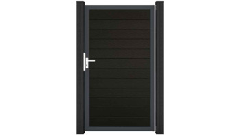 planeo Gardence Strong - BPC-Universaltor Schwarz co-ex mit Anthrazit Alurahmen 100x180x4cm