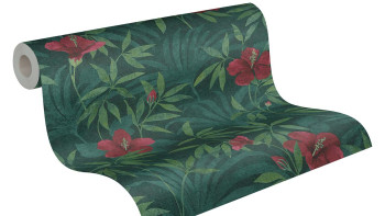 Vinyltapete Cuba Blumen & Natur Landhaus Grün 281