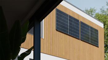 planeo Balkonkraftwerk SUN 820W mit 600W Wechselrichter - inkl. Montageset für Fassadenmontage