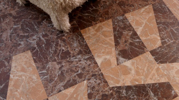Forbo Allura Material 55 Klebevinyl - Peach Marble Trapezoid (63788DR5)