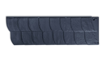 Zierer Fassadenplatte Schieferoptik SS3 Bogenschnitt - 1154 x 359 mm anthrazit aus GFK