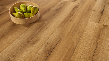 planeo Rigid Klick Vinyl - SolutionX 2in1 BigSize Atelier Oak 1,83m lange XL Diele | Trittschalldämmung integr. (ECF-BS-85)