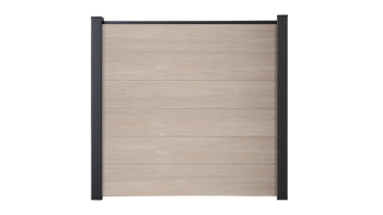 planeo Basic - PVC-Steckzaun Quadratisch Sheffield Oak