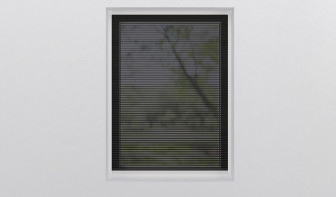 planeo Plissee Insektenschutz Schwarz 80 x 120 cm