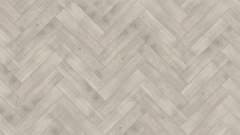 planeo Rigid Klick Vinyl - SolutionX 2in1 Fischgrät Eiche Hellgrau | Trittschalldämmung integr. (ECF-HB-3855)