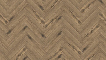 planeo Rigid Klick Vinyl - SolutionX 2in1 Fischgrät Eiche Naturbraun | Trittschalldämmung integr. (ECF-HB-3955)