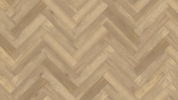 planeo Rigid Klick Vinyl - SolutionX 2in1 Fischgrät Eiche Hell | Trittschalldämmung integr. (ECF-HB-4855)