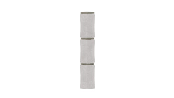 Zierer Bruchsteinoptik Ecke für BS1 - 54 x 54 x 345 mm weiß aus GFK
