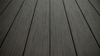 planeo AntikWood WPC Terrassendiele Massiv - Anthrazitgrau 3m antik gealtert