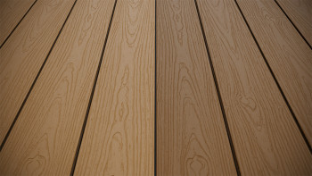 planeo CoEXWood WPC Terrassendiele Massiv ummantelt - Sand/Karamell 3m strukturiert