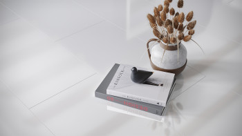 planeo Laminat - STONE 2.0 Weiß V-Fuge High gloss