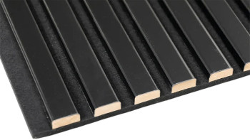 planeo Akustikpaneele - Modern Schwarz/Schwarz
